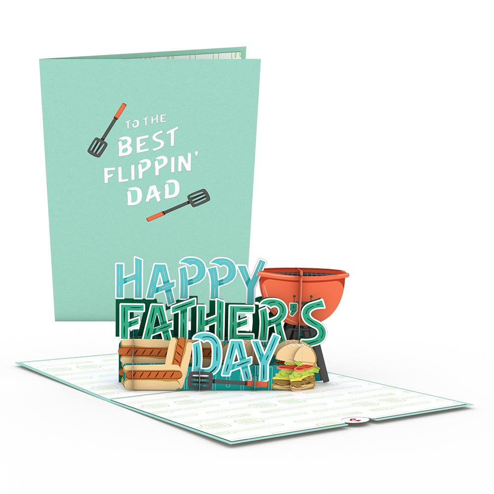 Best Flippin’ Dad Father's Day Pop-Up Card