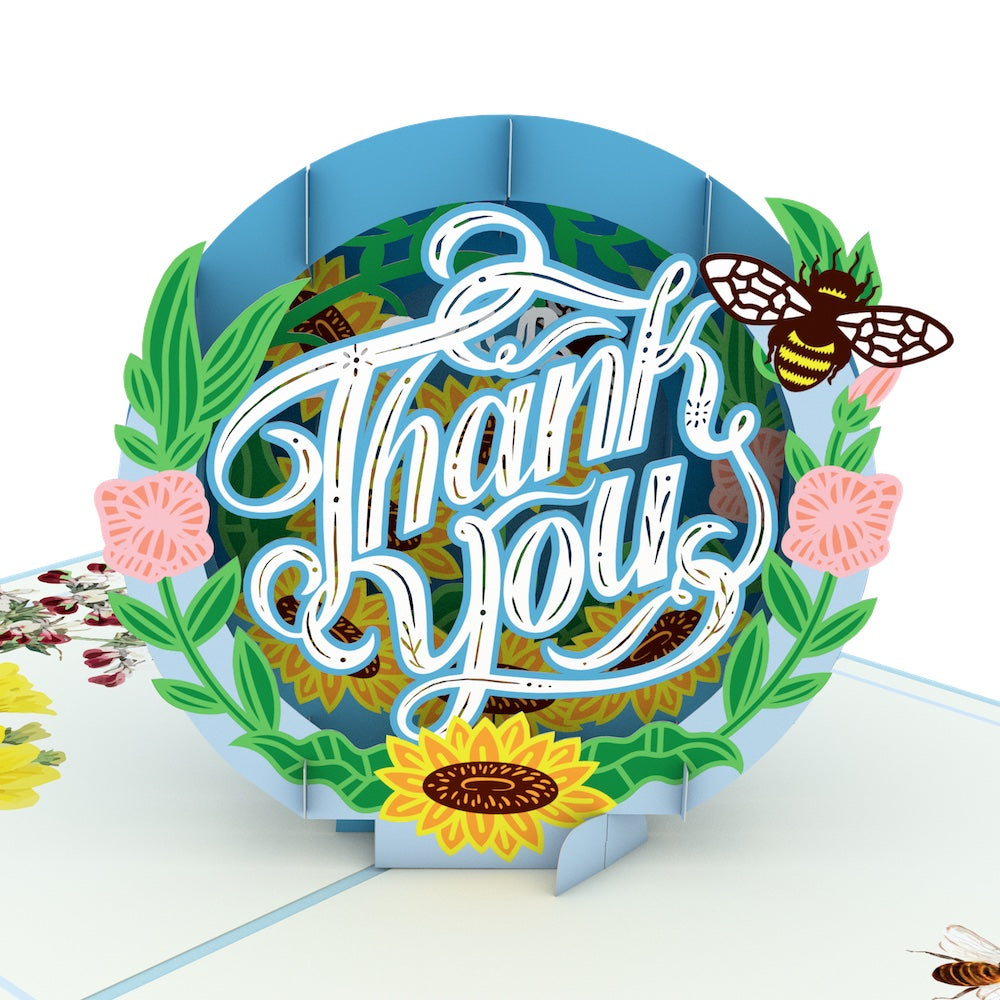 Thank You Floral Pop-Up Card