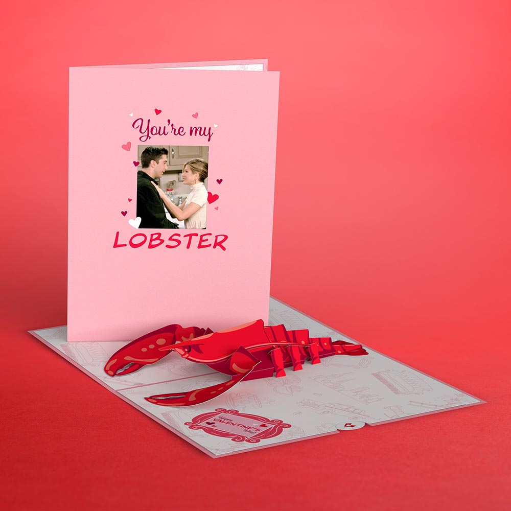 Friends You're My Lobster Pop-Up Card