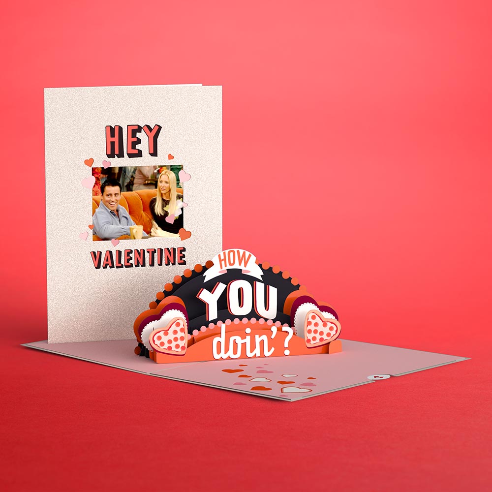 Friends How You Doin'? Valentine Pop-Up Card