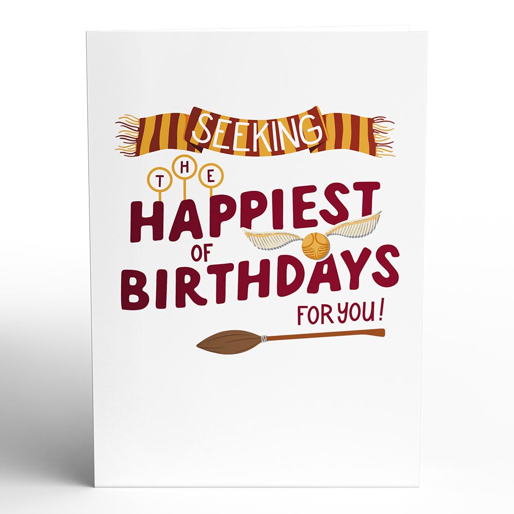 Harry Potter Seeker Birthday Pop-Up Card