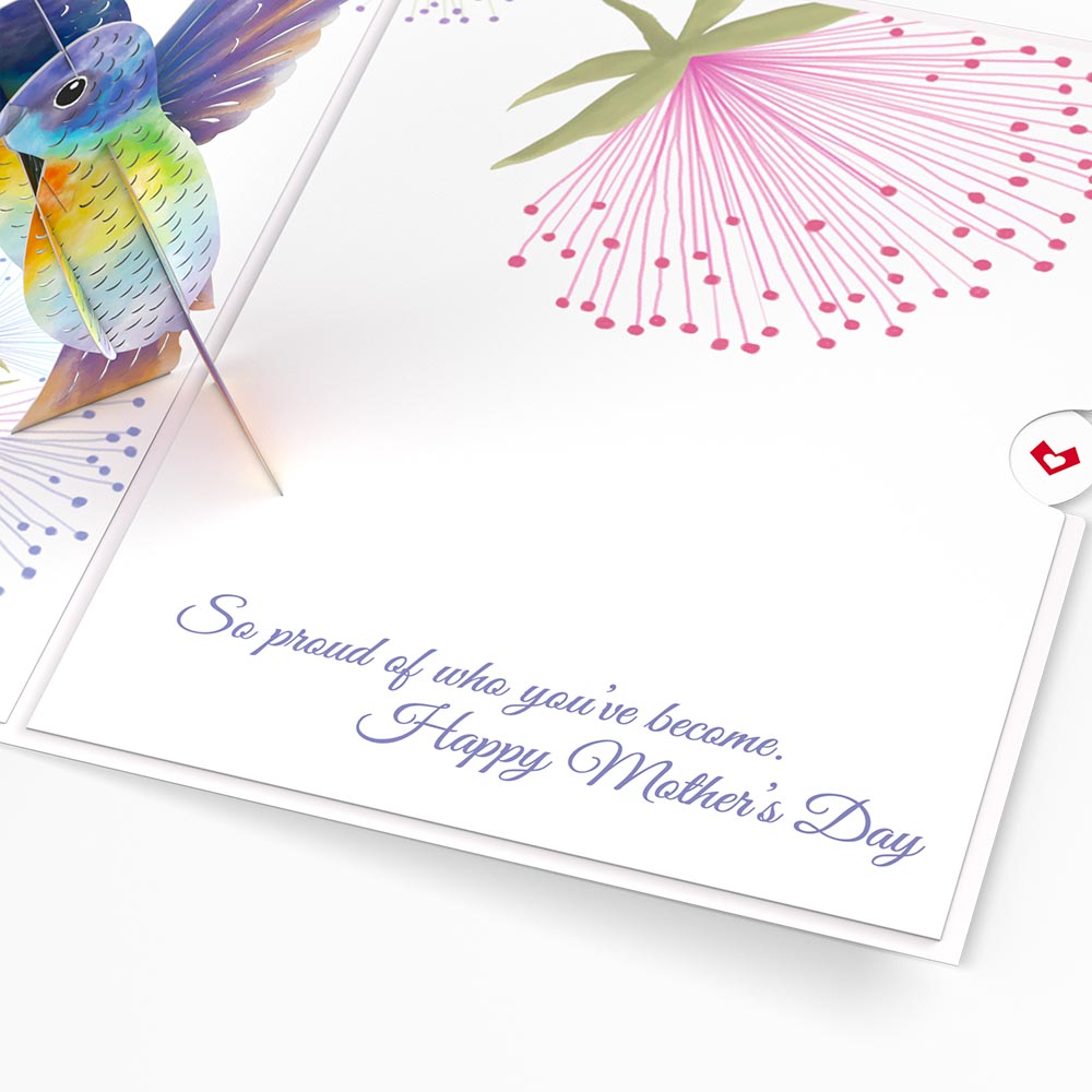 To My Daughter Mother’s Day Hummingbird Pop-Up Card