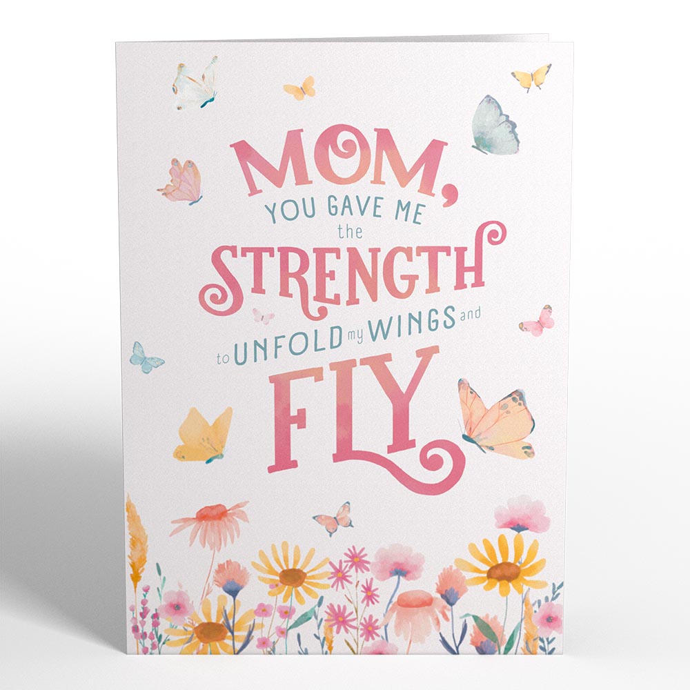 Happy Mother’s Day Butterfly Basket Pop-Up Card