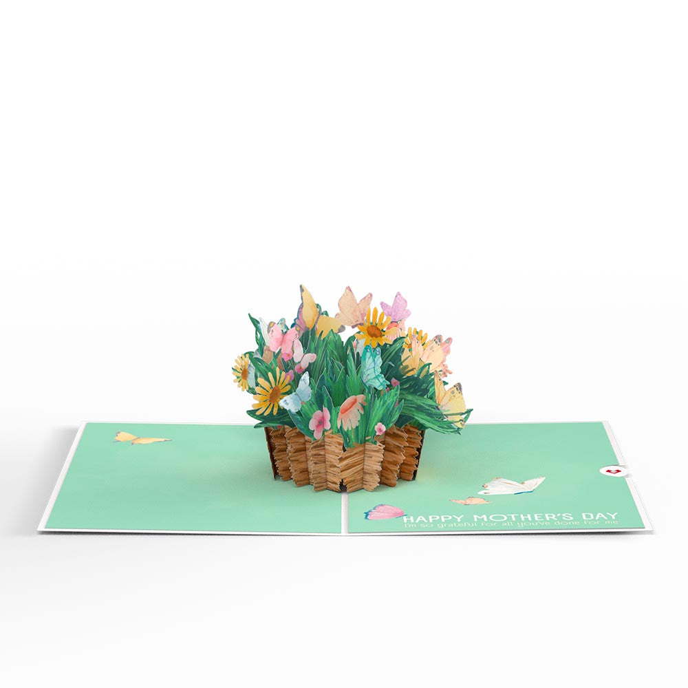 Happy Mother’s Day Butterfly Basket Pop-Up Card