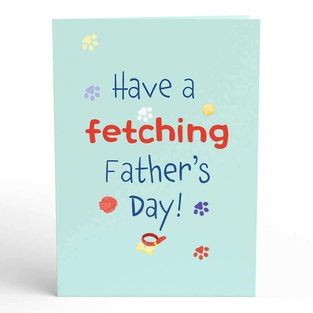 Fetching Father’s Day Dog Pop-Up Card