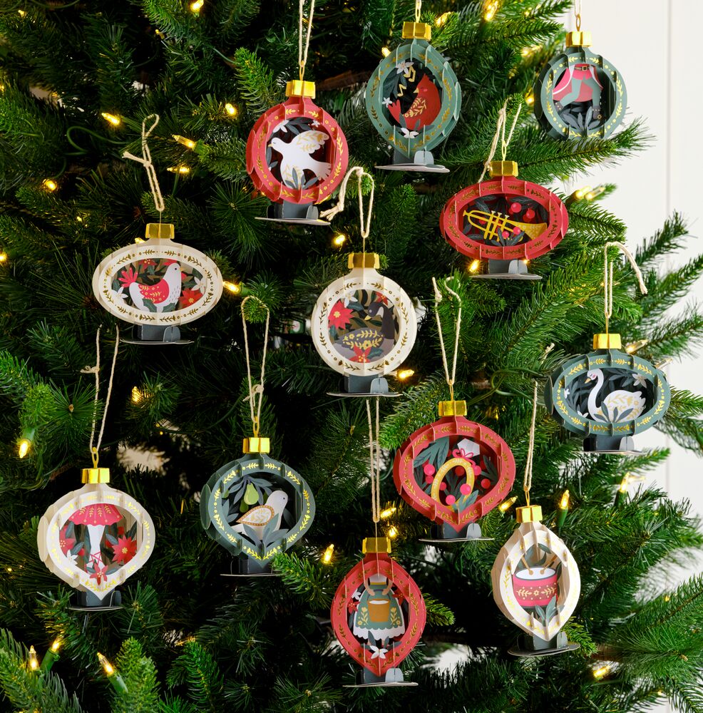The 12 Days of Christmas Ornaments – Lovepop