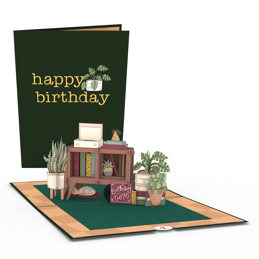 birthday succulent pop up card Birthday Houseplants Pop-Up Card