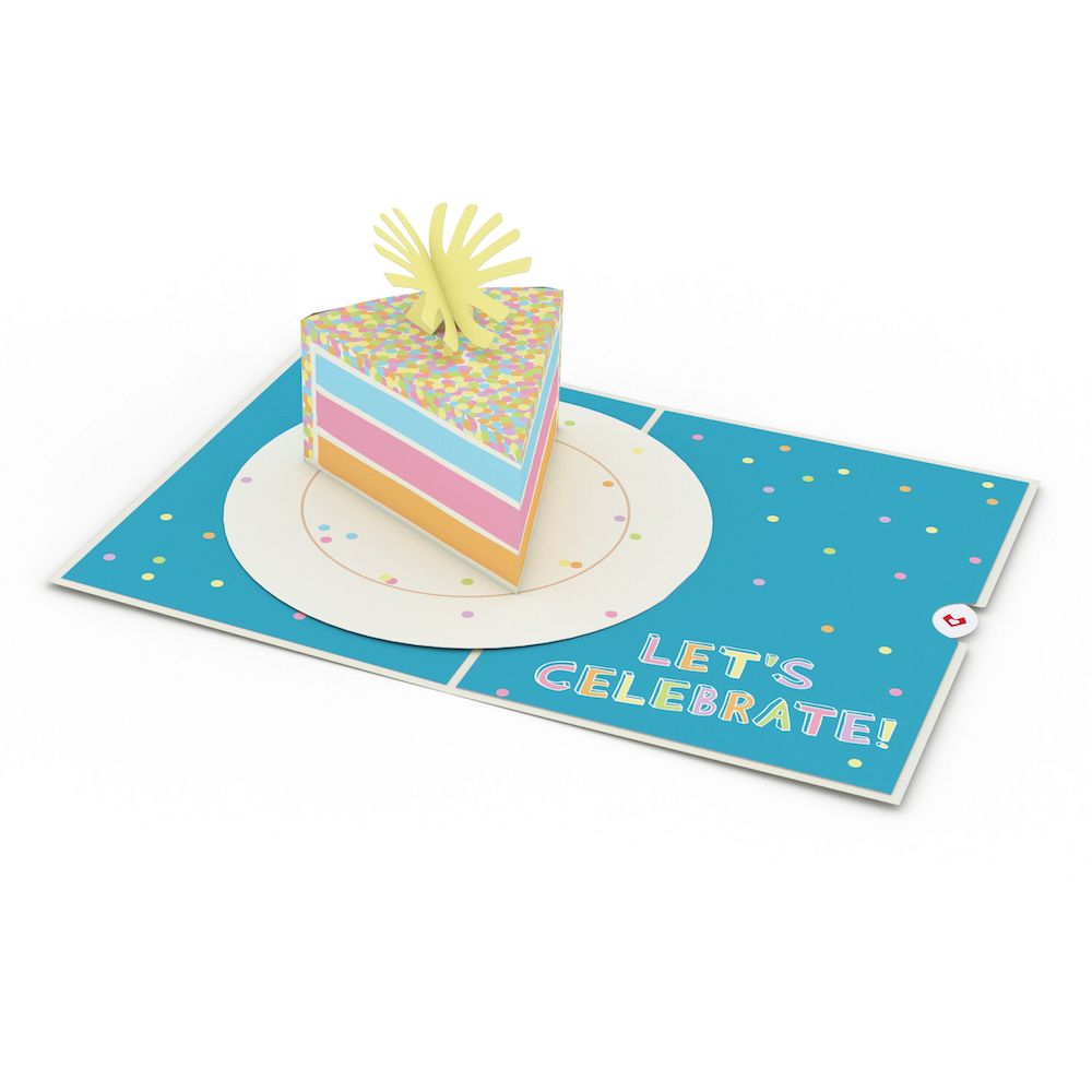 Skabelse Lydig lindre Confetti Birthday Cake Slice Pop-Up Card – Lovepop