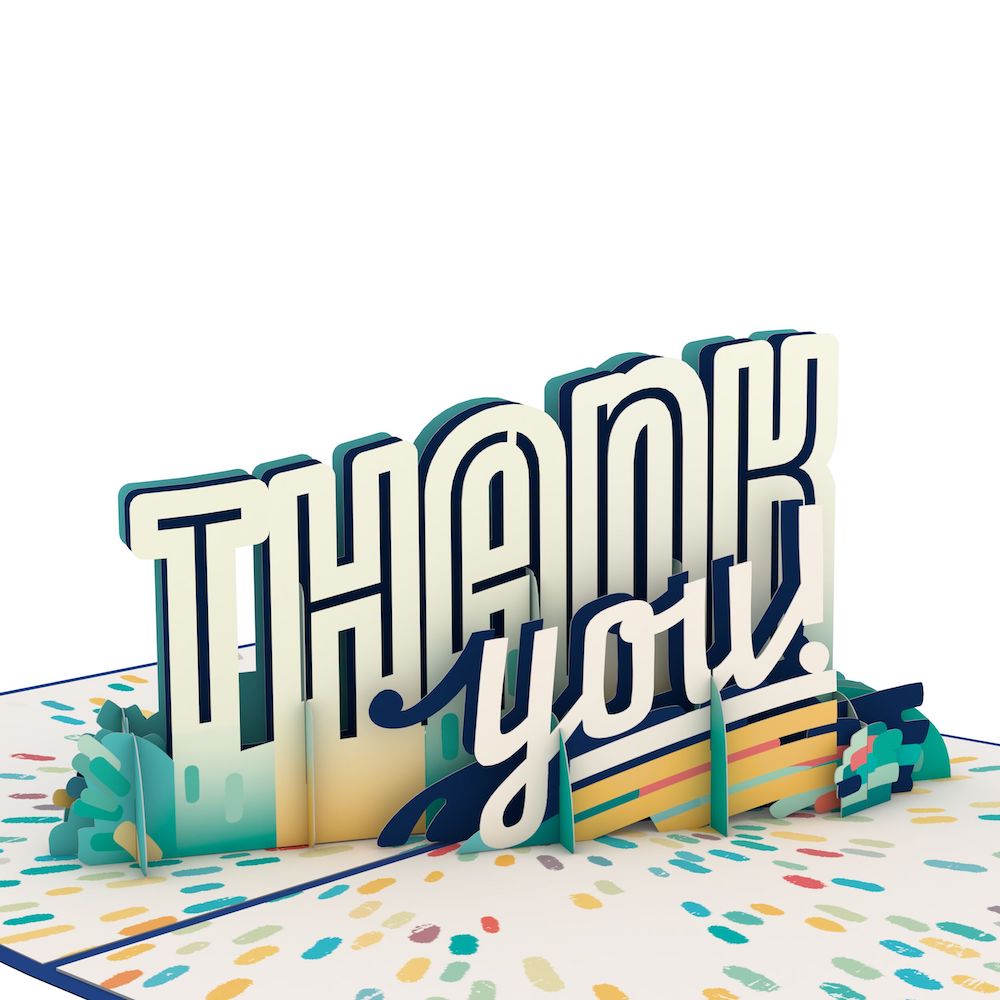 Colorful Thank You Pop-Up Card
