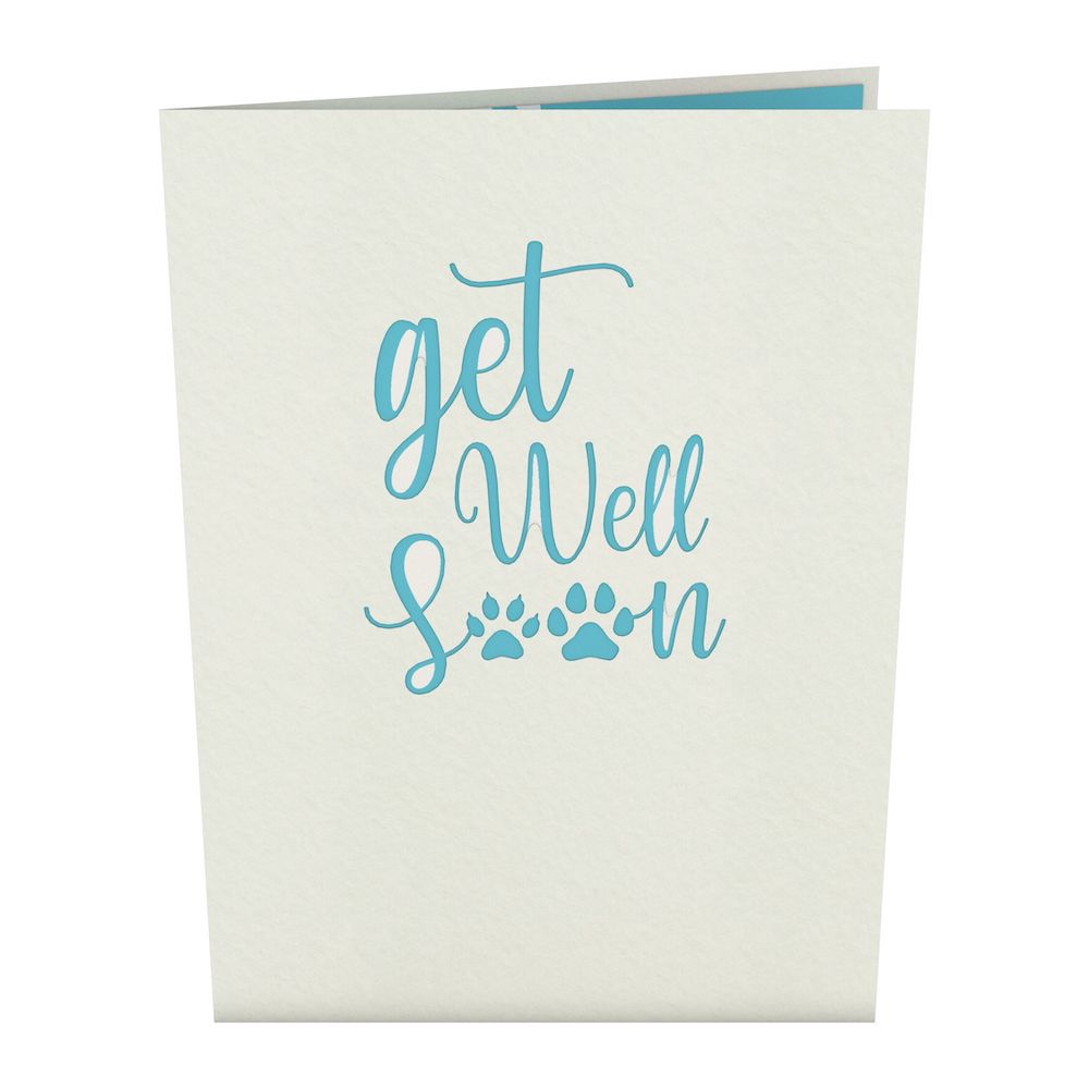 Get Well Soon Pets Pop-Up Card