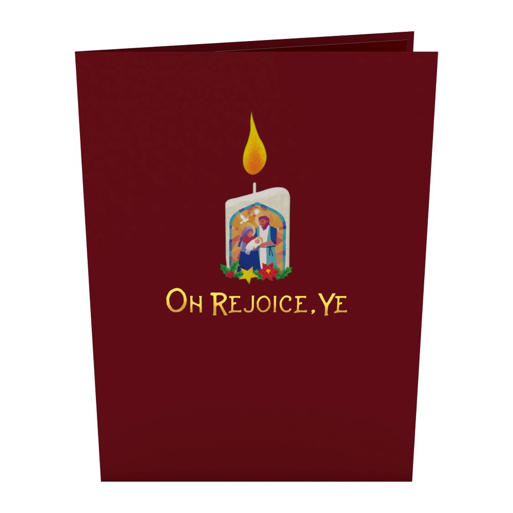 Nativity Candle Pop-Up Card
