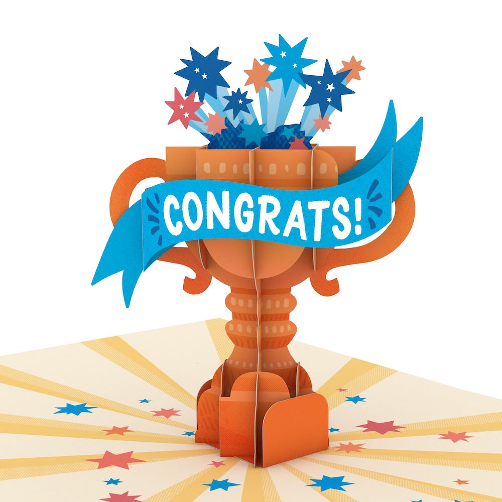 Amazing Congrats Trophy: Paperpop® Card