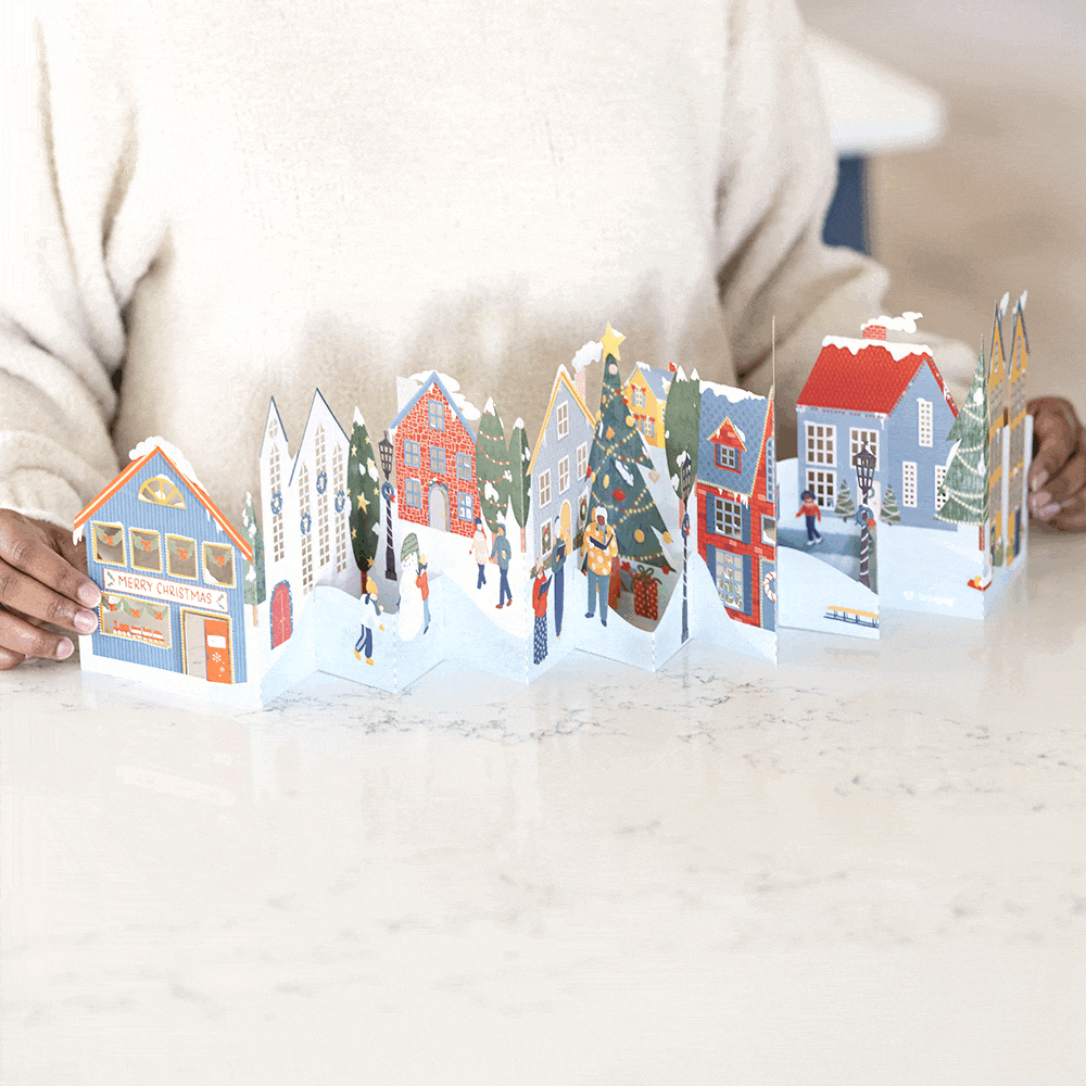 Merry Christmas Village Loooooong Card™