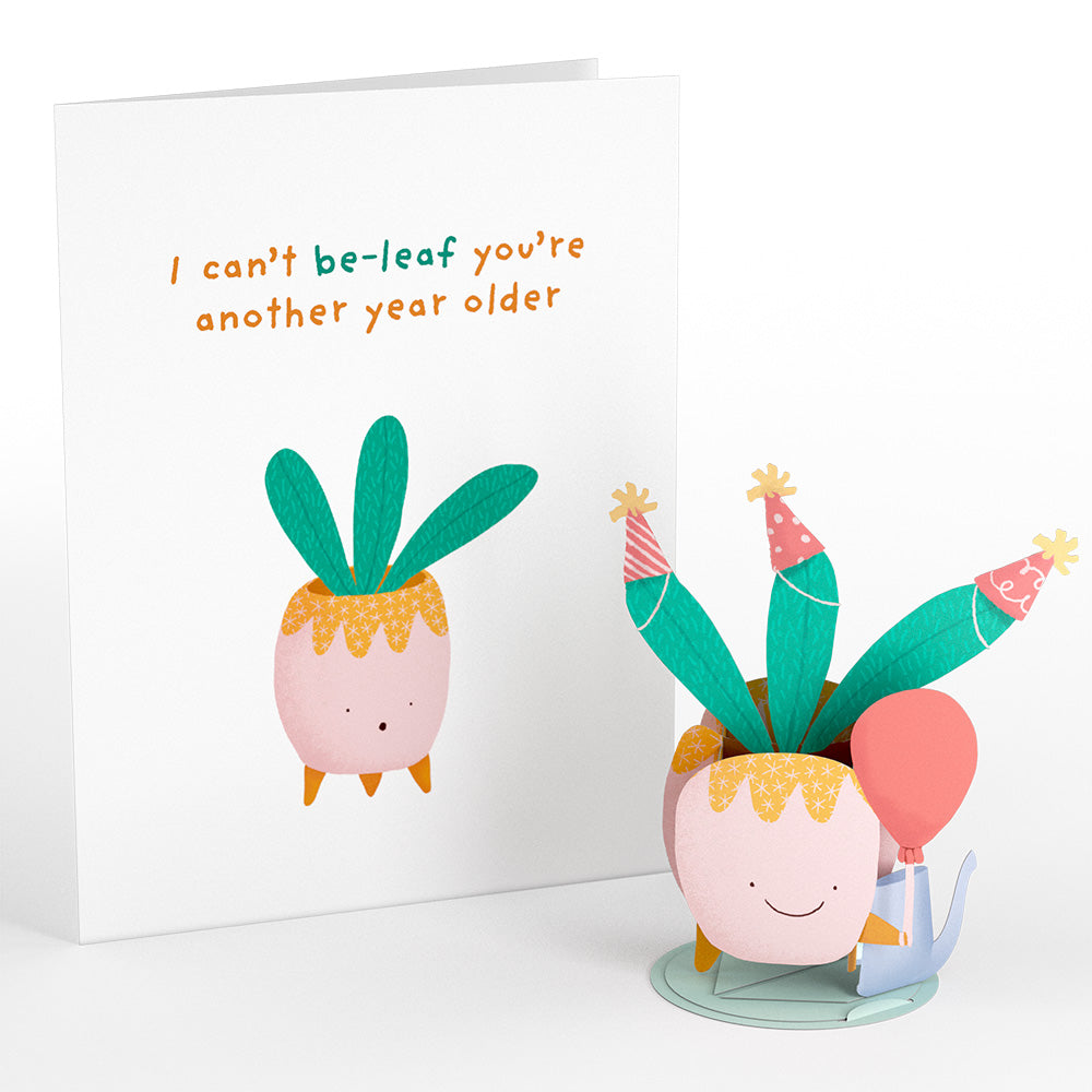birthday succulent puns Plant-astic Birthday: PopPals Card