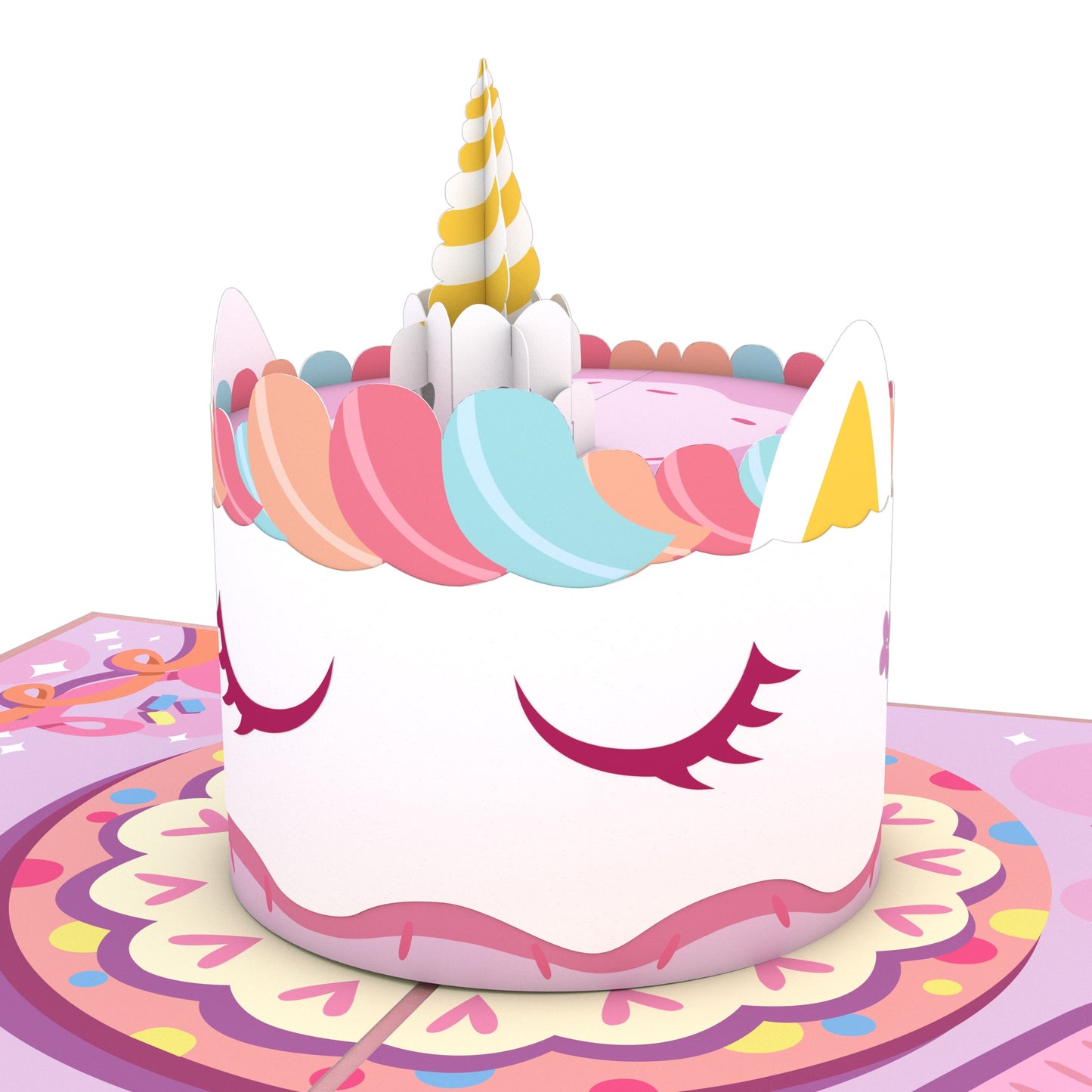 Unicorn Cake Pop-Up Card