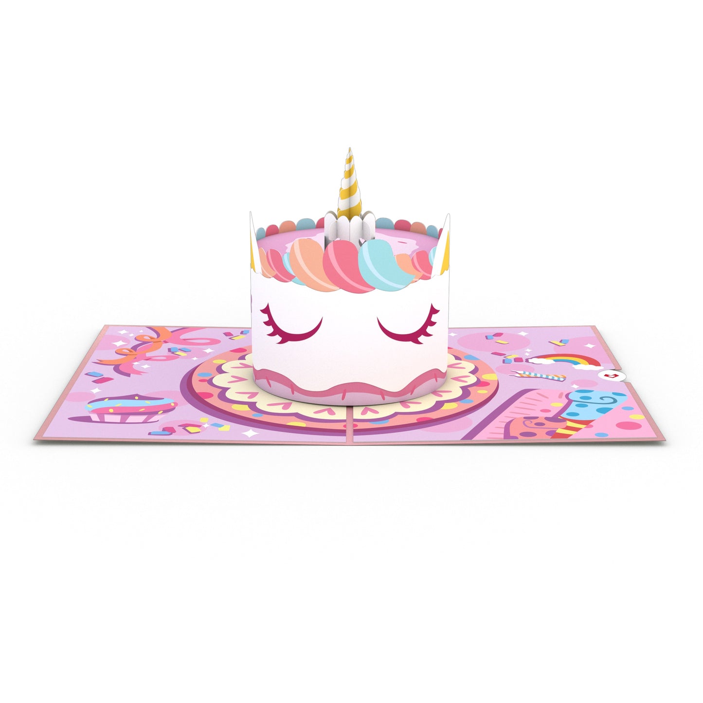 Unicorn Cake Pop-Up Card