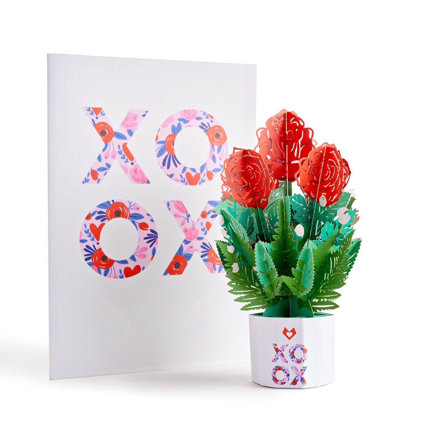 XOXO Card with Mini Bouquet