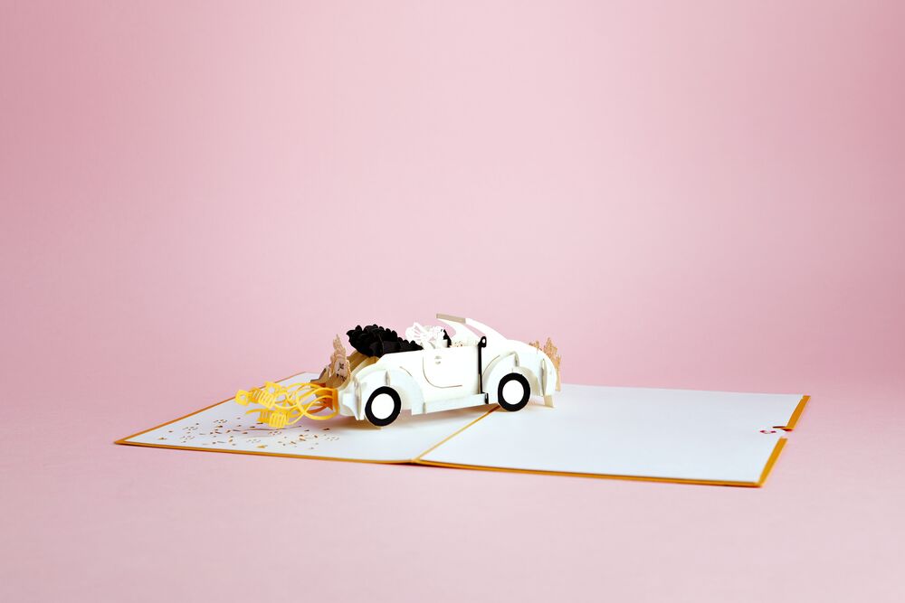 Wedding Car Pop-Up Card