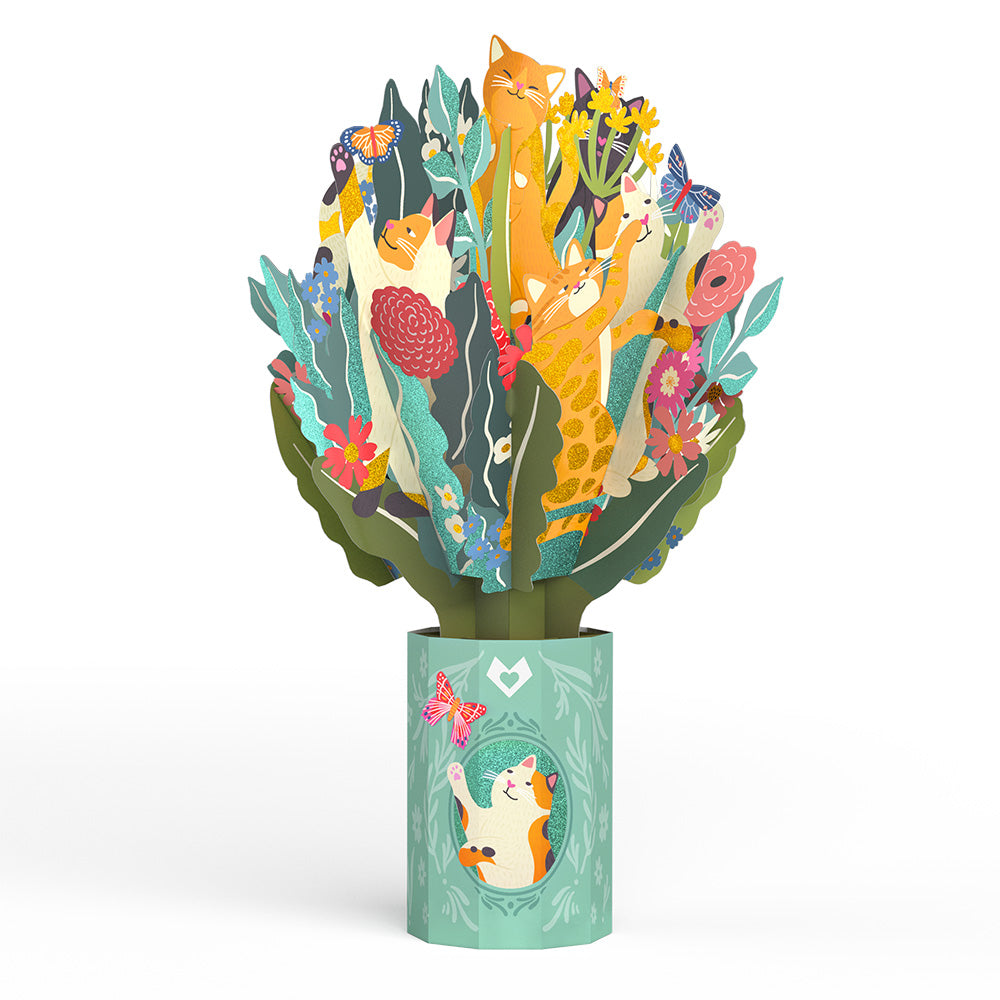 Feline Fancy Glitter Bouquet