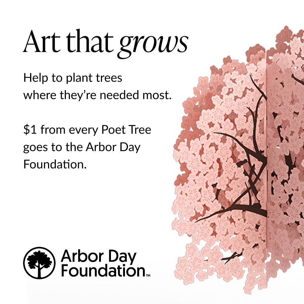 Cherry Blossom Poet Tree Pop-Up Paper Sculpture