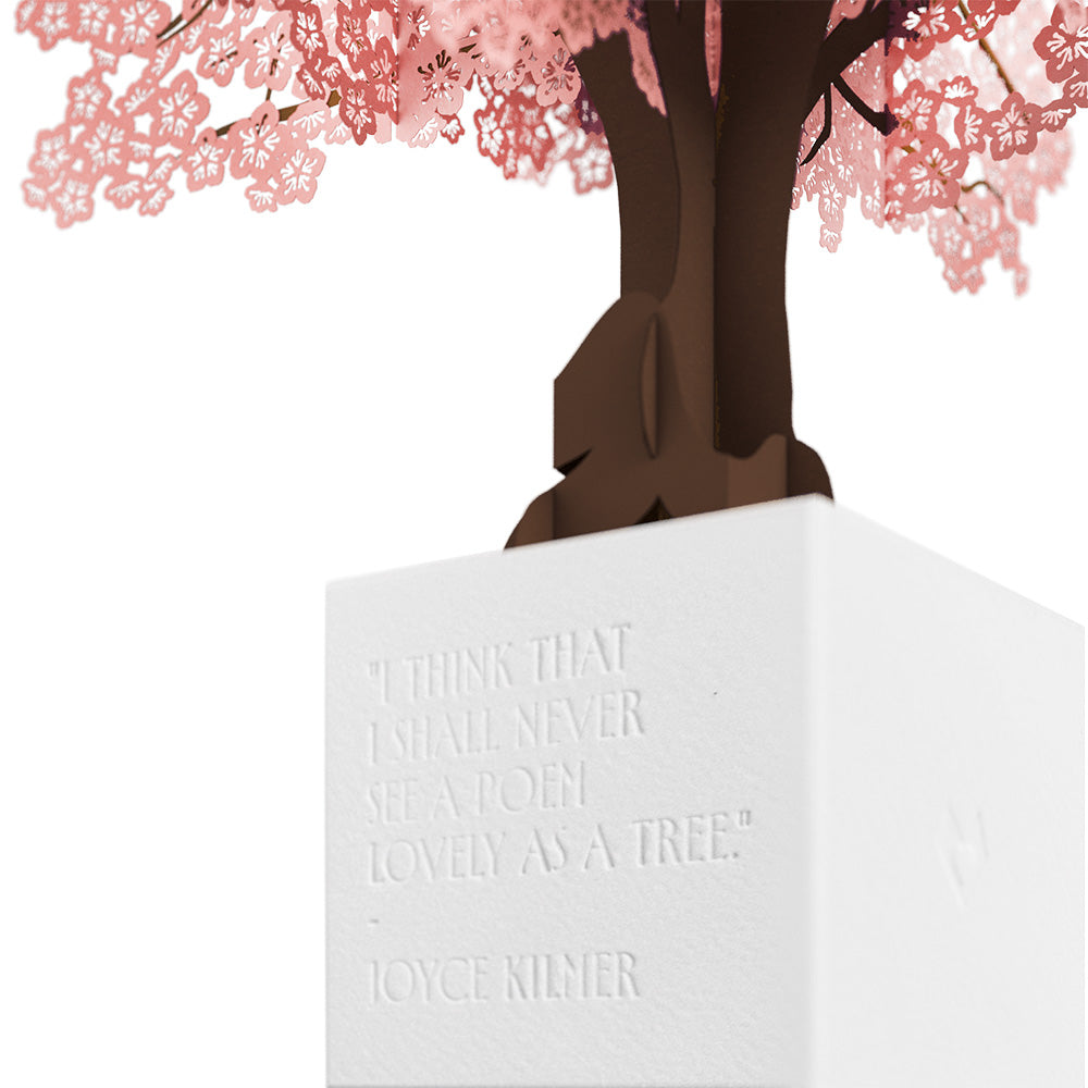 Cherry Blossom Poet Tree Pop-Up Paper Sculpture
