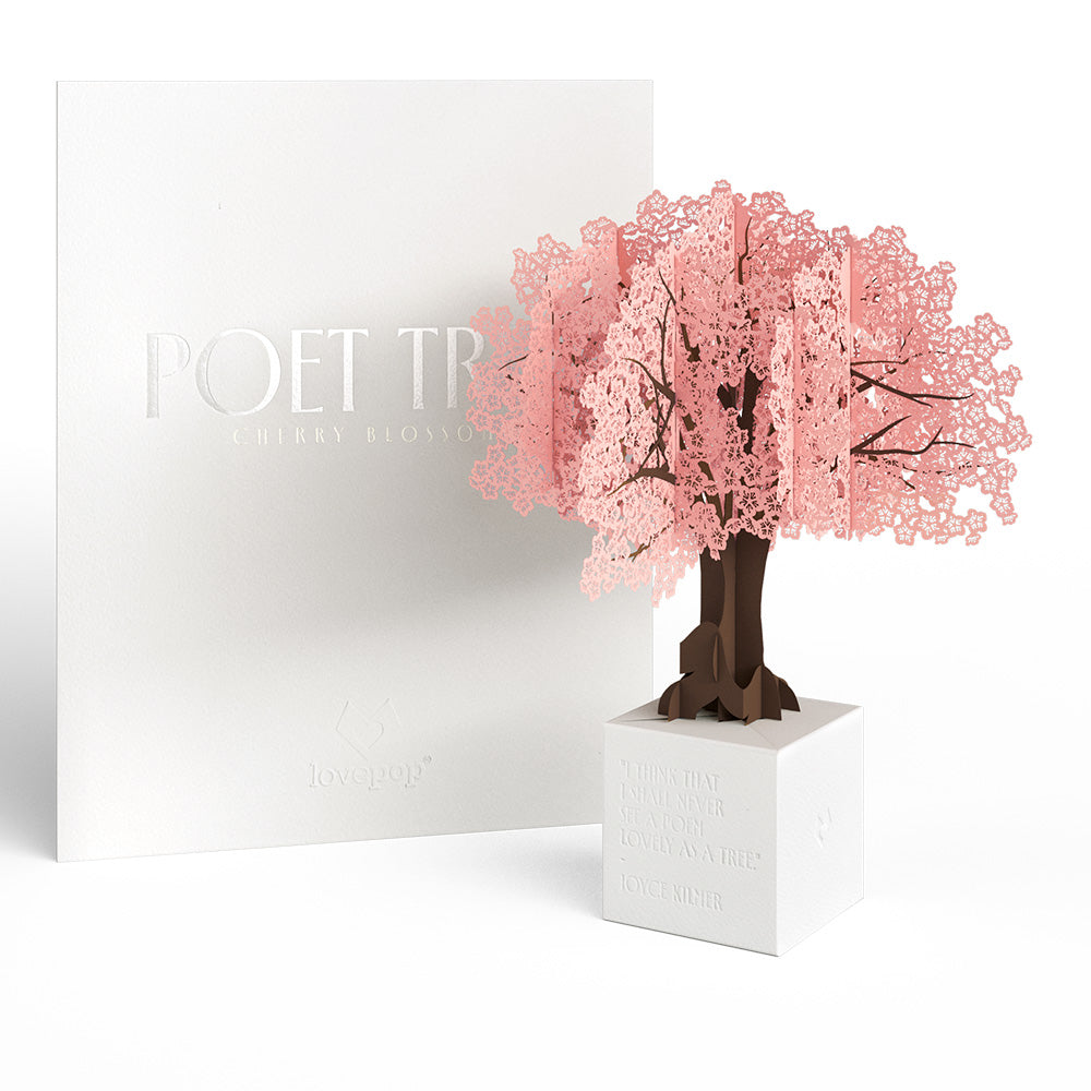 Cherry Blossom Poet Tree Pop-Up Paper Sculpture