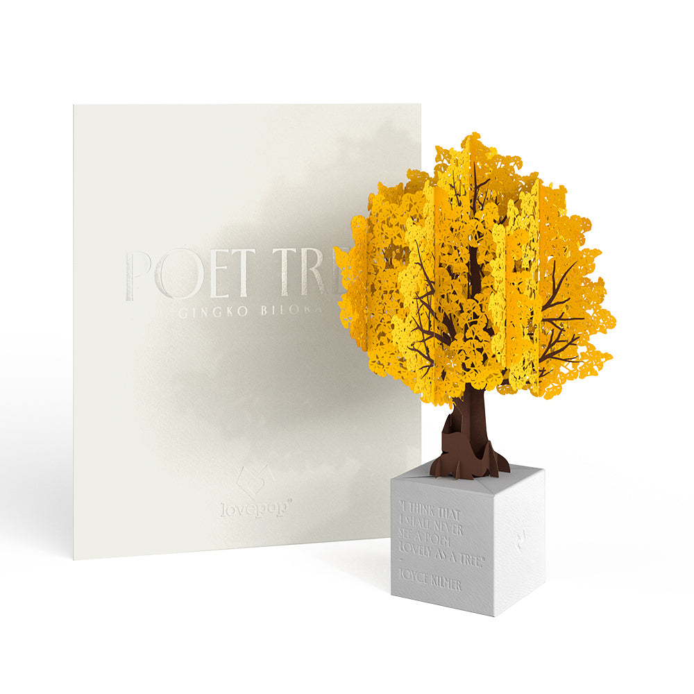 Gingko Biloba Poet Tree Pop-Up Paper Sculpture