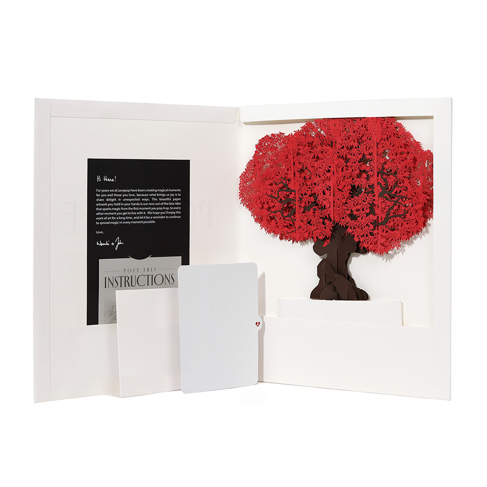 Japanese Maple Poet Tree Pop-Up Paper Sculpture