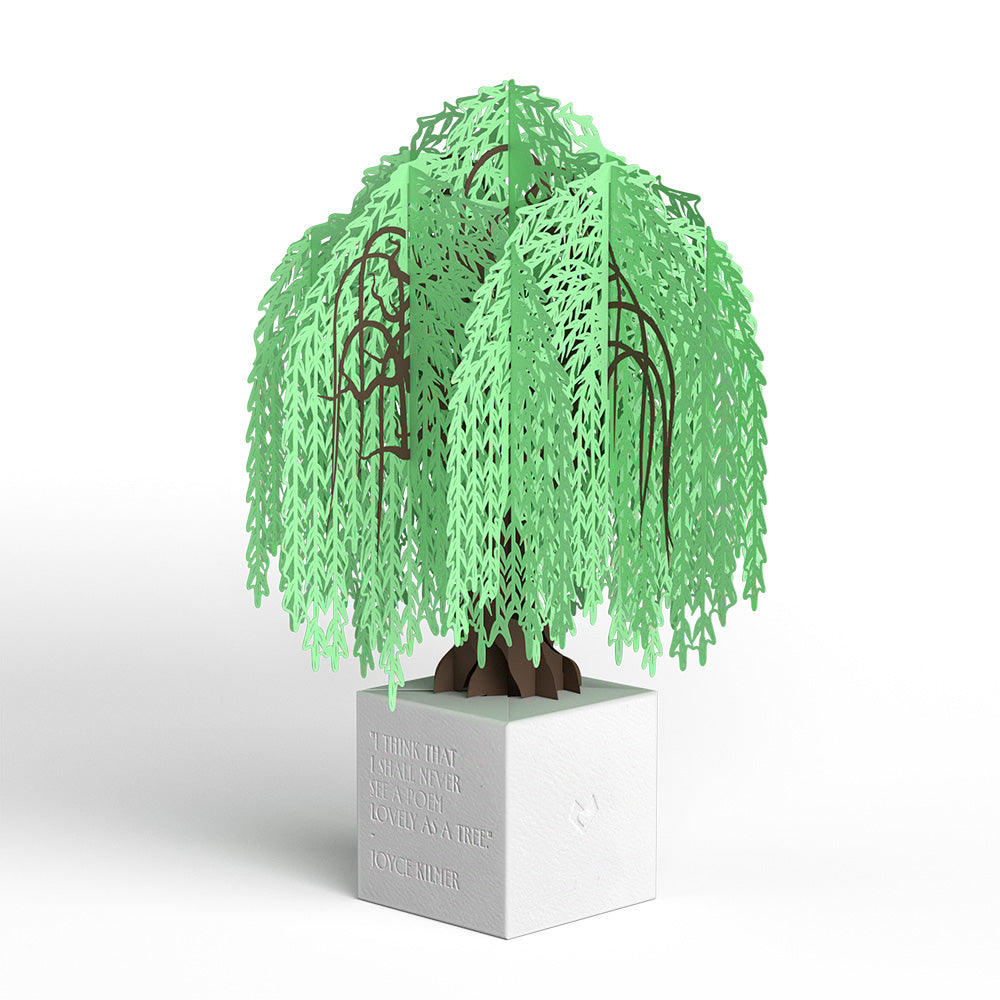 Weeping Willow Poet Tree Pop-Up Paper Sculpture