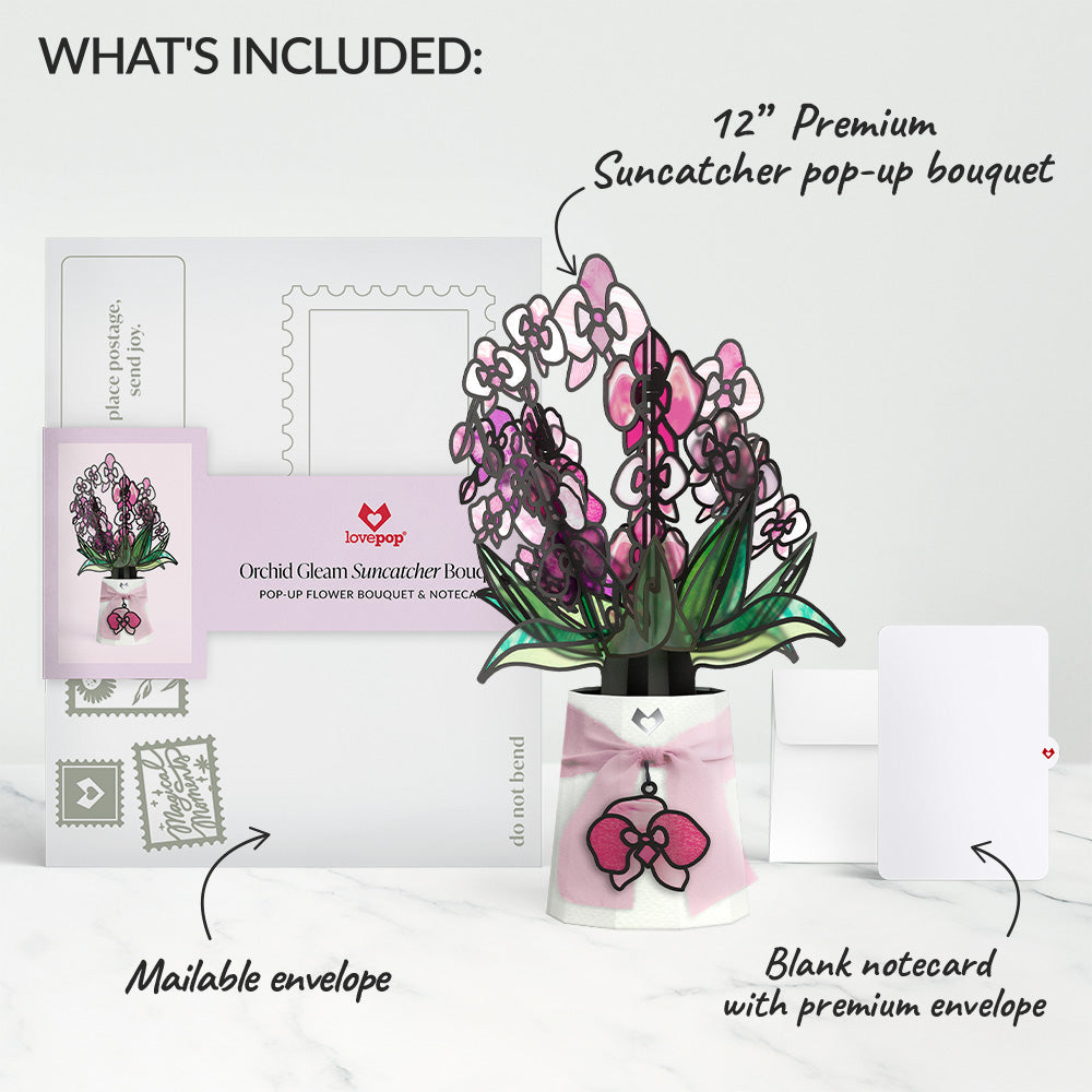 Orchid Gleam Suncatcher Bouquet