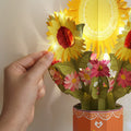 You Are My Sunshine Music and Lights Pop-Up Card & Bouquet Bundle