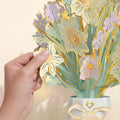 Full Bloom Birthday Cake Pop-Up Card & Luxe Bouquet Bundle