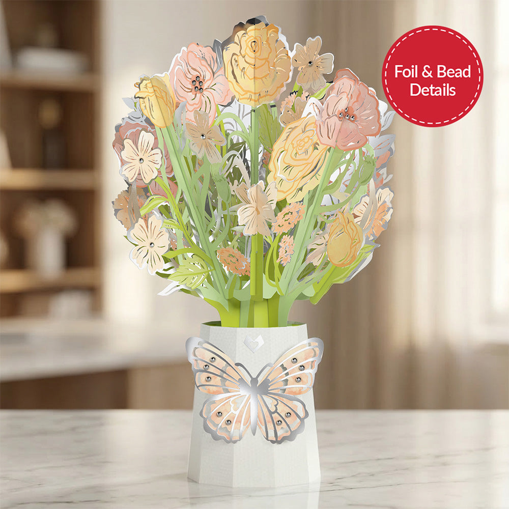 At Least You Don't Have Ugly Children Mother's Day Pop-Up Card & Luxe Bouquet