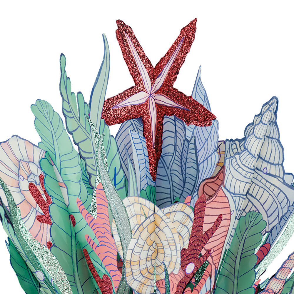 Magical Mermaid Birthday Pop-Up Card & Glitter Bouquet Bundle