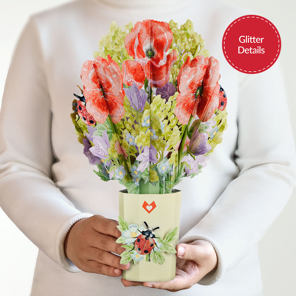 Lovely Ladybug Glitter Bouquet