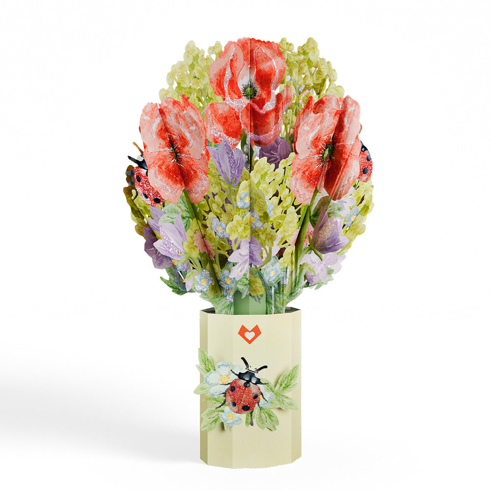 Lovely Ladybug Glitter Bouquet