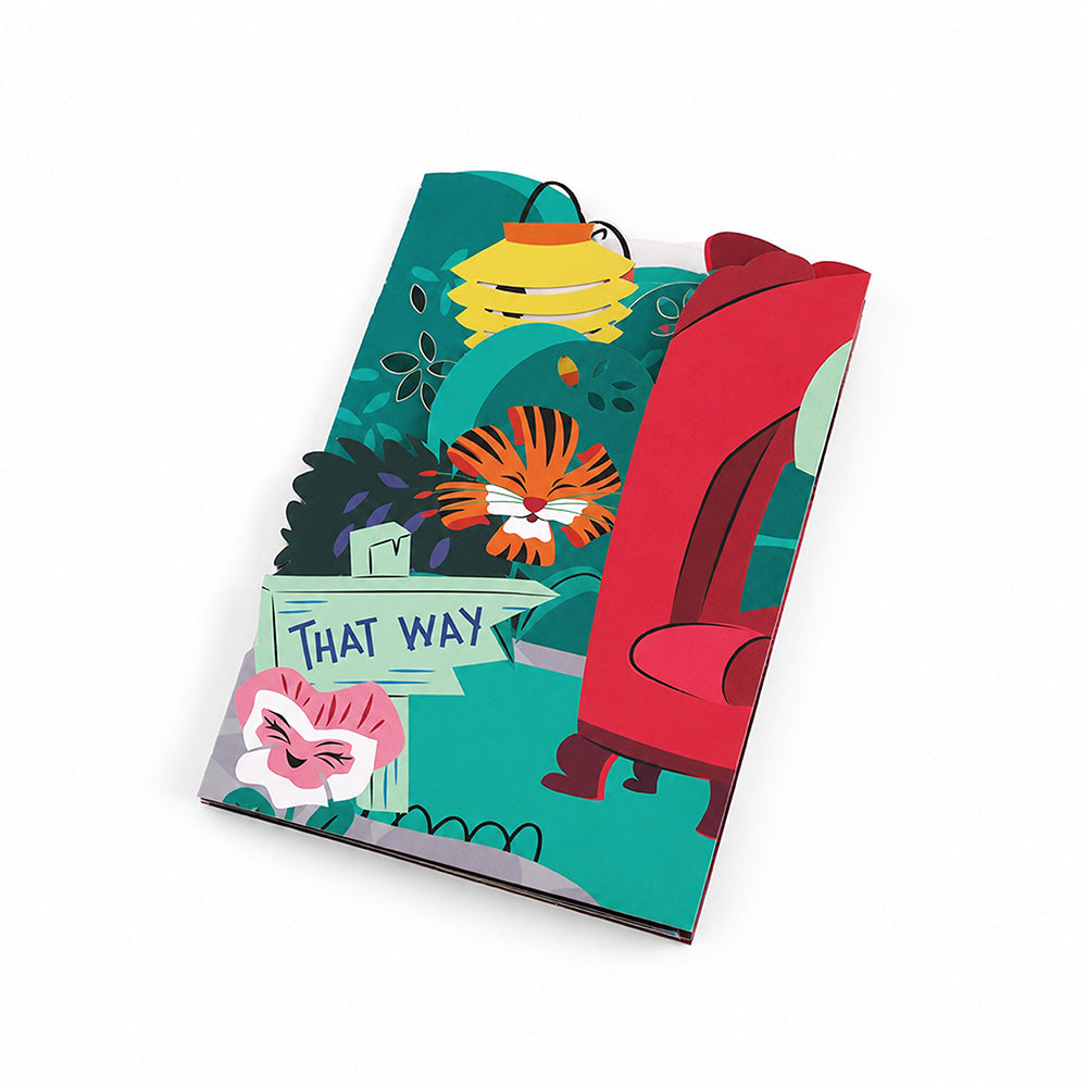 Disney's Alice in Wonderland Mad Hatter Tea Party Loooooong Card™ (Expands to 2 feet)