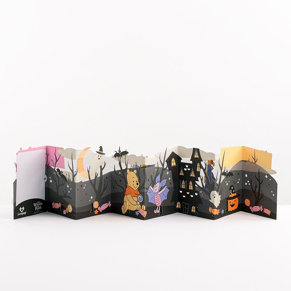 Disney's Winnie the Pooh Trick or Treat Halloween Loooooong Card™ (Expands to 2 feet)