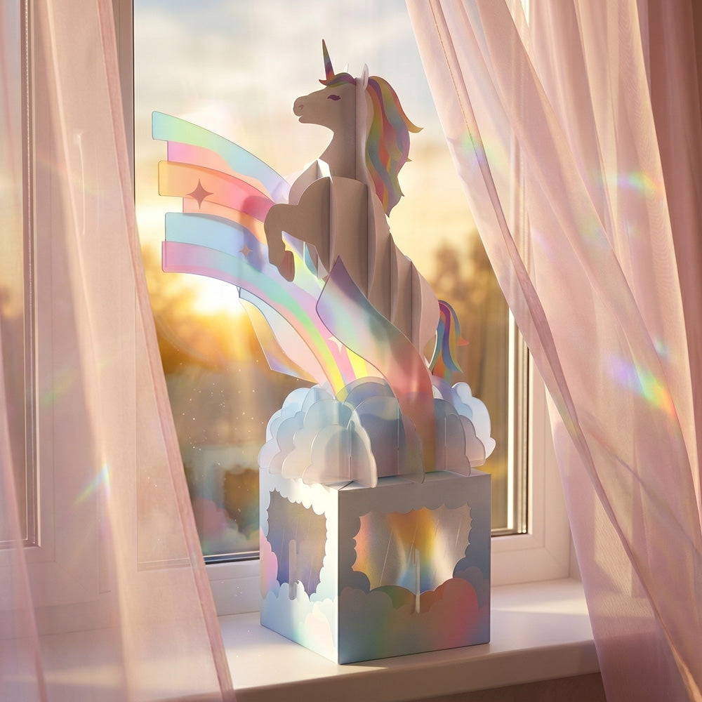 Unicorn Unboxed Pop-Up Paper Sculpture