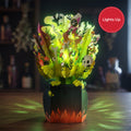 Halloween Cauldron Light-Up Bouquet