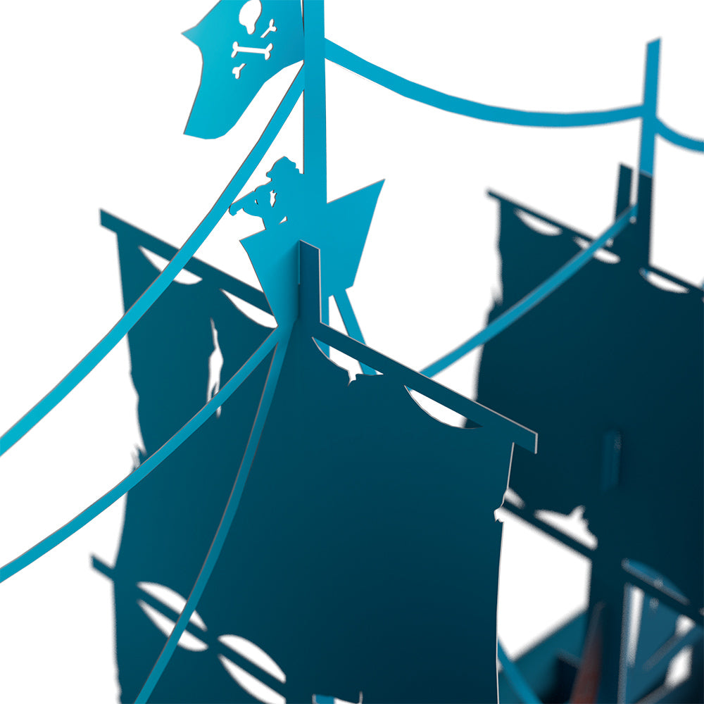 Pirate Ship Unboxed Pop-Up Paper Sculpture
