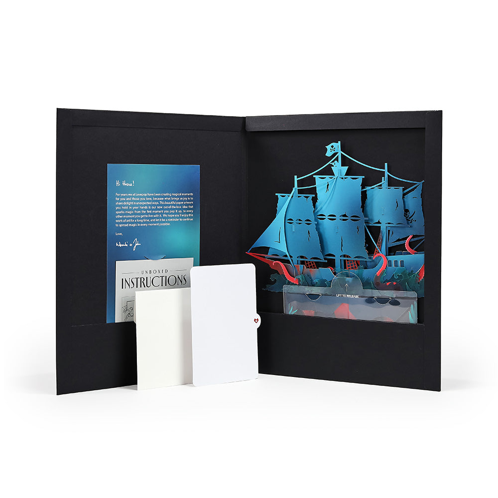 Pirate Ship Unboxed Pop-Up Paper Sculpture