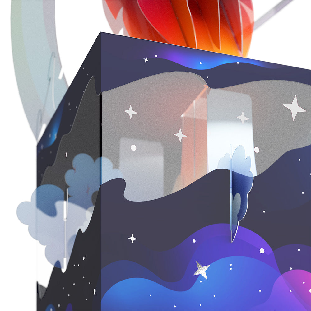 Rocket Ship Unboxed Pop-Up Paper Sculpture