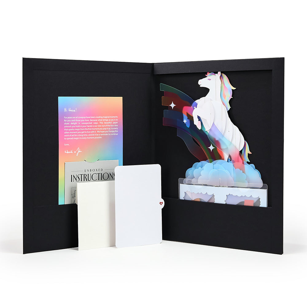 Unicorn Unboxed Pop-Up Paper Sculpture