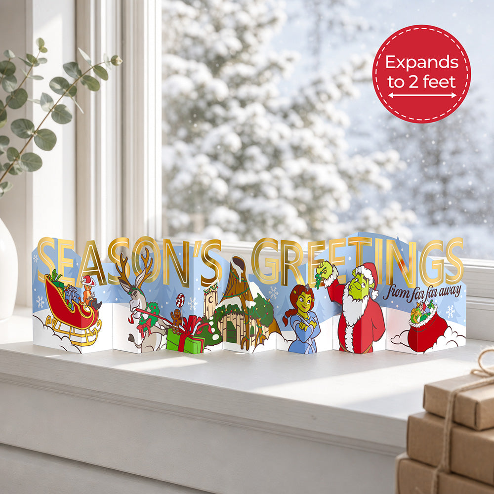 Shrek Season's Greetings Loooooong Card™ (Expands to 2 feet)