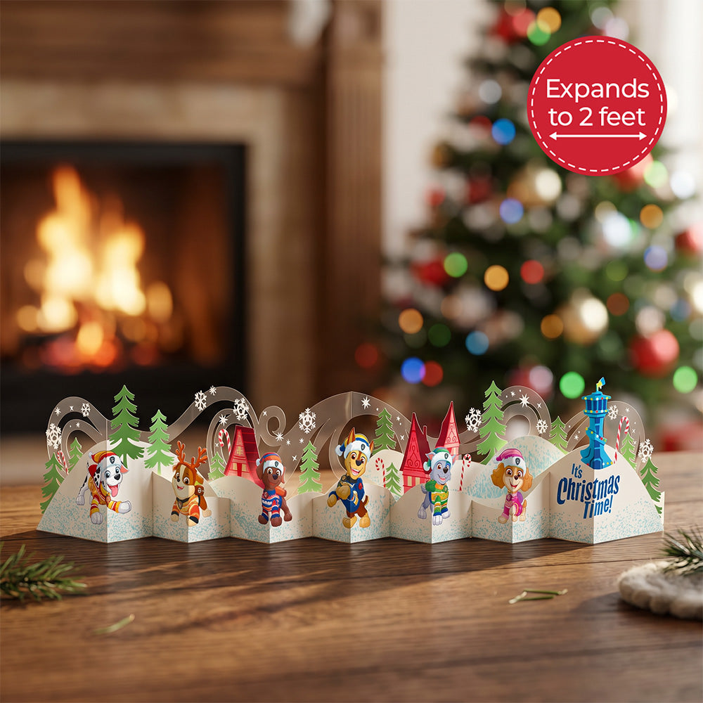 PAW Patrol Christmas Time Loooooong Card™ (Expands to 2 feet)