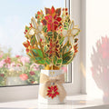 Gilded Gold Poinsettia Suncatcher Bouquet