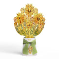 Gilded Gold Sunflower Suncatcher Bouquet