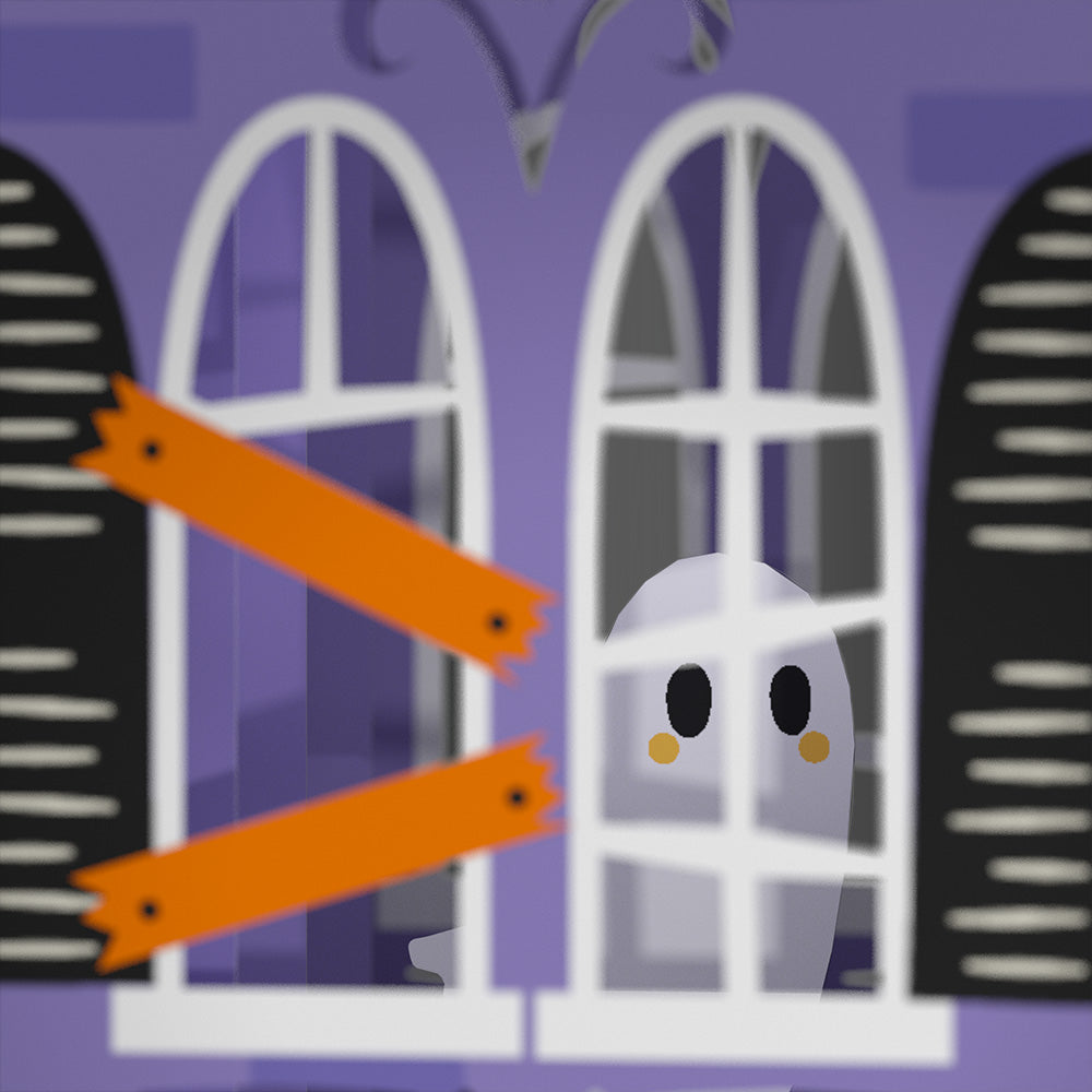 Haunted House Halloween Light-Up Decor