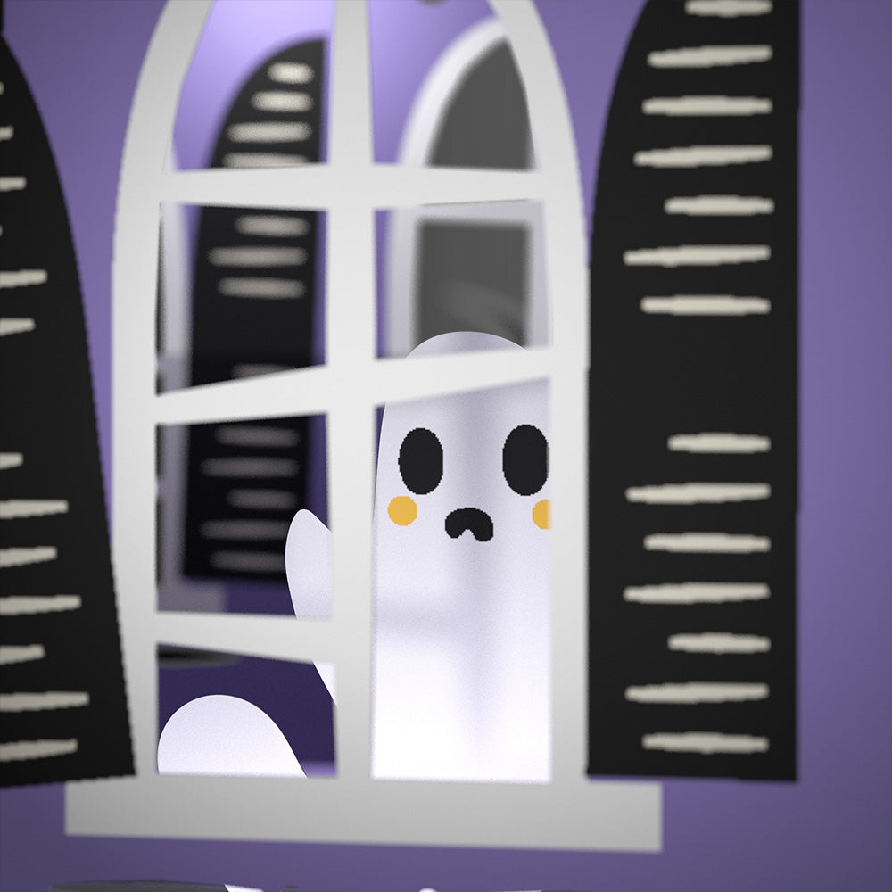 Haunted House Halloween Light-Up Decor